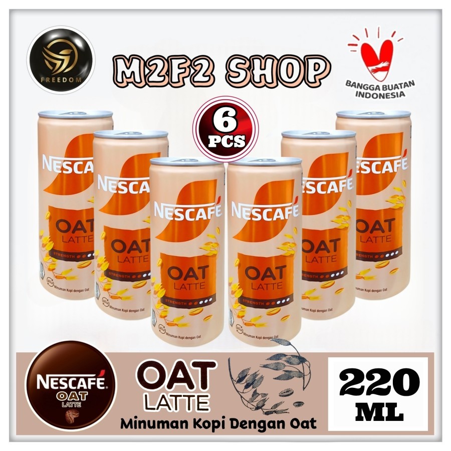 

Nescafe Coffee Ala Cafe Oat Latte Can | Kopi Susu Dengan Sereal Kaleng - 220 ml (Kemasan 6 Pcs)