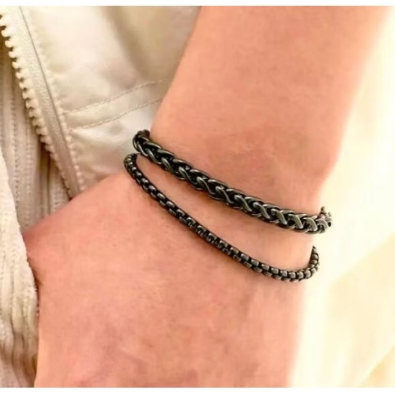 gelang titanium pria asli tebaru original