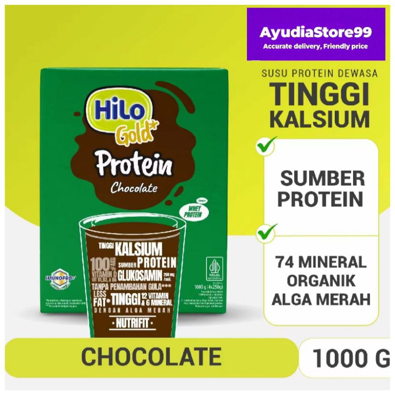 

HiLo Gold Chocolate 1000 gr- Susu Tinggi Kalsium