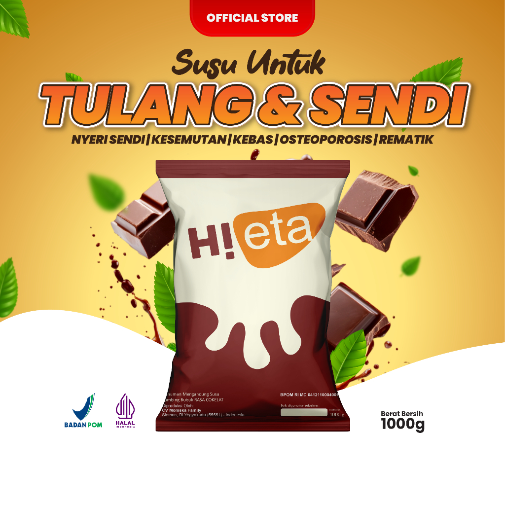 

Susu Kambing Etawa Bubuk Rasa Cokelat - HiEta