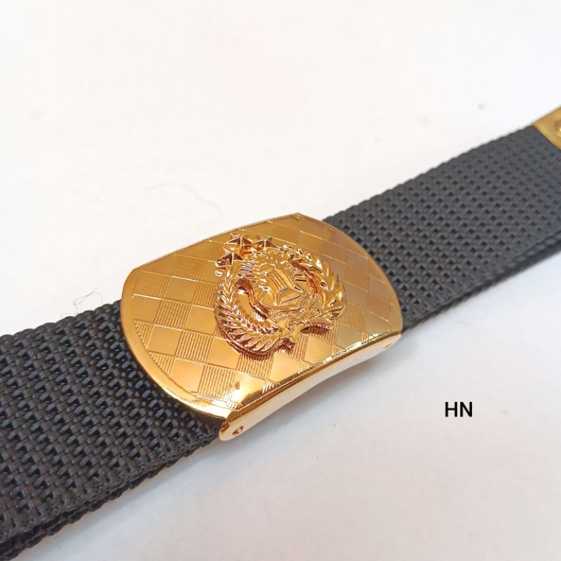 sabuk ikat pinggang pdh polri kuningan motif