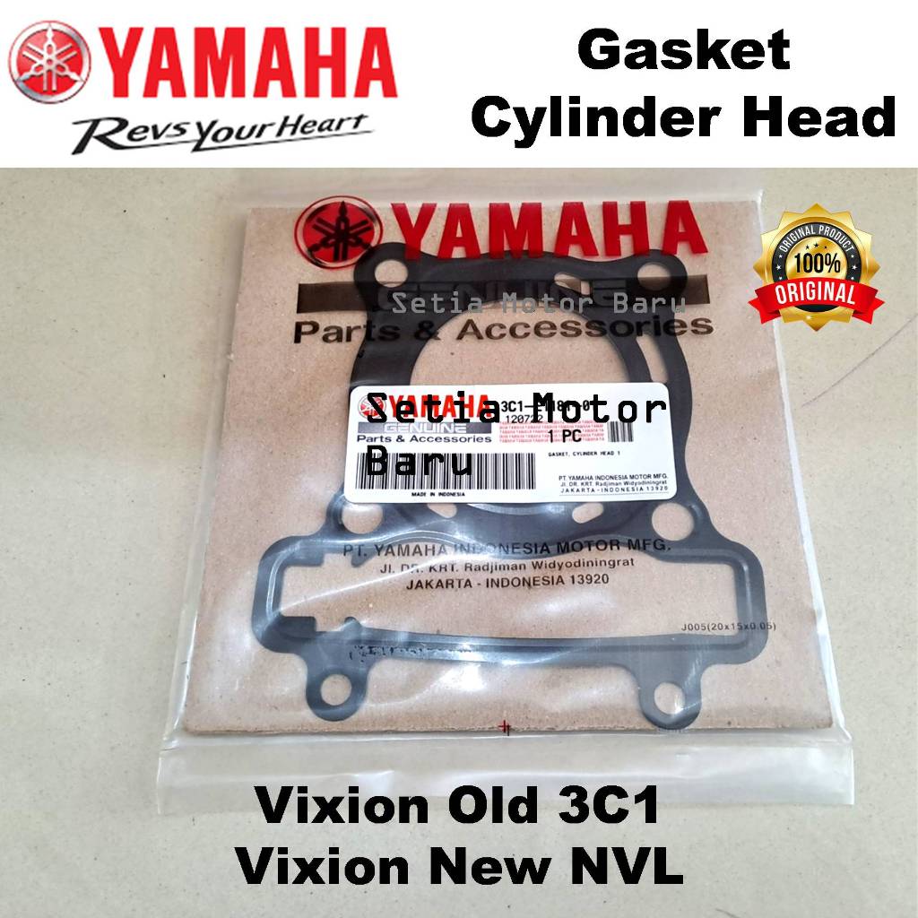 Gasket Cylinder Head Pak Packing Kop Vixion Old Vixion New NVL Ori Asli Yamaha