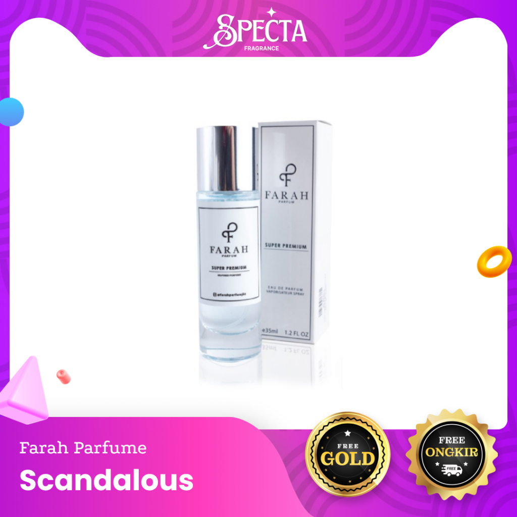 SCANDALOUS Women Super Premium by Farah Parfum (FREE GOLD) Farah Perfume ORIGINAL 35&100 ml OFFICIAL