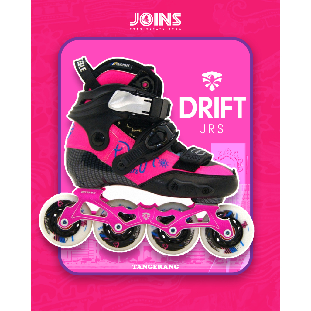 Sepatu Roda Inline Skate Flying Eagle Drift JRS Pink