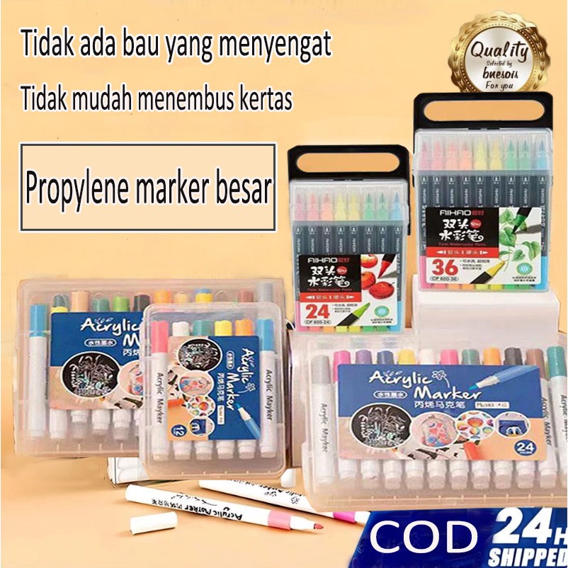 

Pen Akrilik Marker Warna Cepat Kering Tahan Air Tahan Lama Pen Akrilik Marker Painter Set Menggambar Kreativitas Seni Edukasi Anak