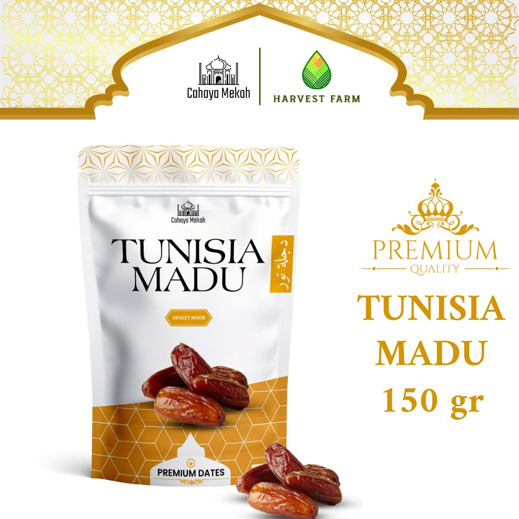 

Cahaya Mekah Tunisia Madu 150gr Pouch Premium Original High Quality Deglet Noor Premium
