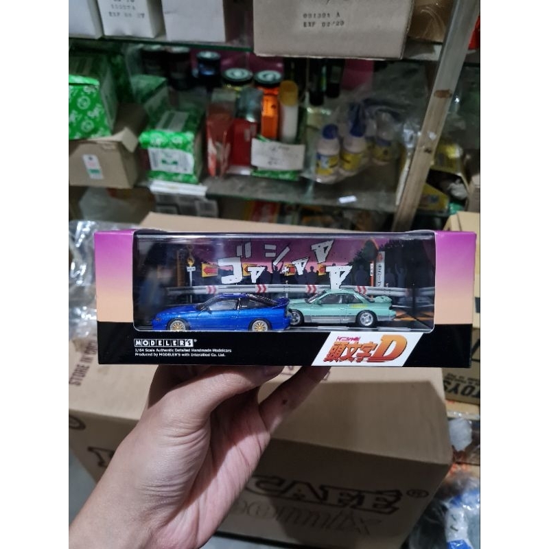 modelers initial d impact blue mako and sayuki Nissan Sileighty 180sx akina speed stars koichiro ike