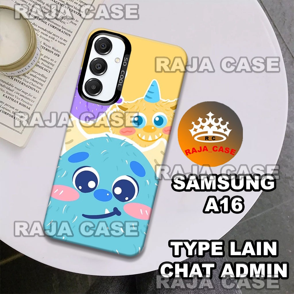 (RC9) Case hp Samsung A16/Motif Cewek Cute/case hologram Samsung A16/case imd Samsung A16/case hybri