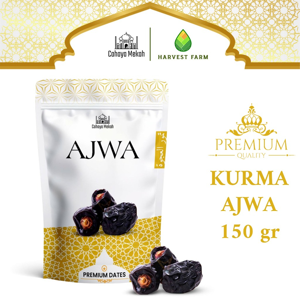 

Cahaya Mekah Kurma Ajwa Pouch Dates Nabi 150gr High Quality