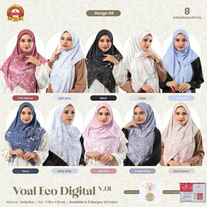 Hijab Umama Scarves Motif