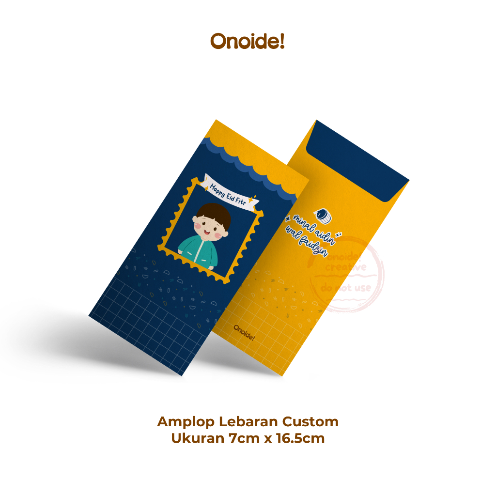 

Onoide! - Amplop Angpao THR Lebaran Lucu Unik Custom 7 Isi 5pcs Ukuran 7cm x 16.5cm