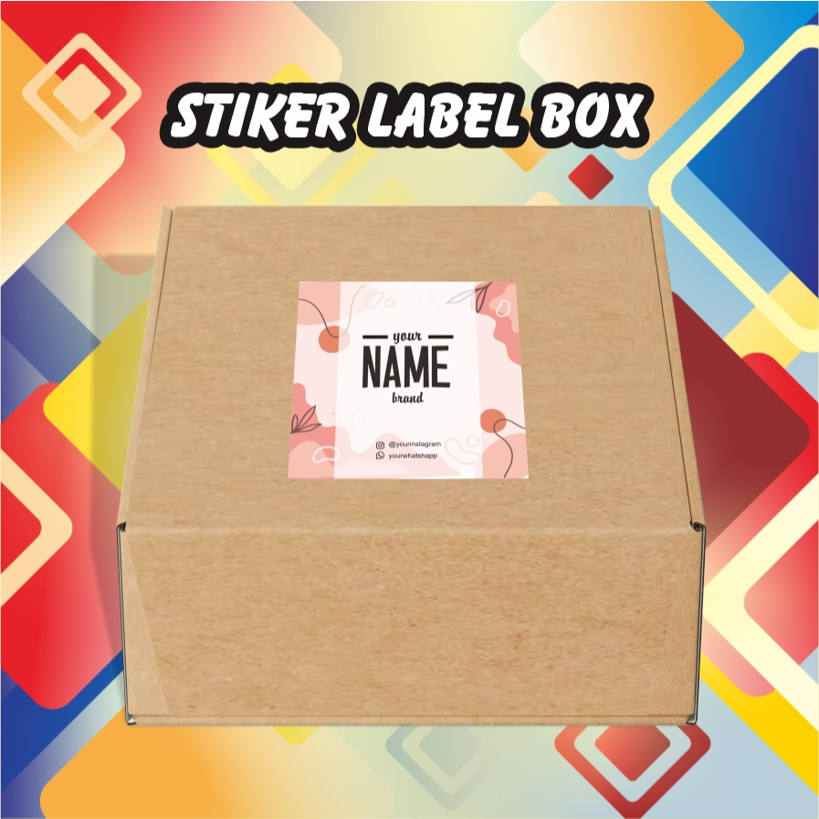 

Stiker Label Produk Kemasan Toples Box Kotak Kue Sticker Idul Fitri