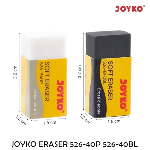 

(1 PCS)PENGHAPUS JOYKO Joyko 526-B40BL/ 526-B40P/Eraser/Penghapus Setip Stip Pensil
