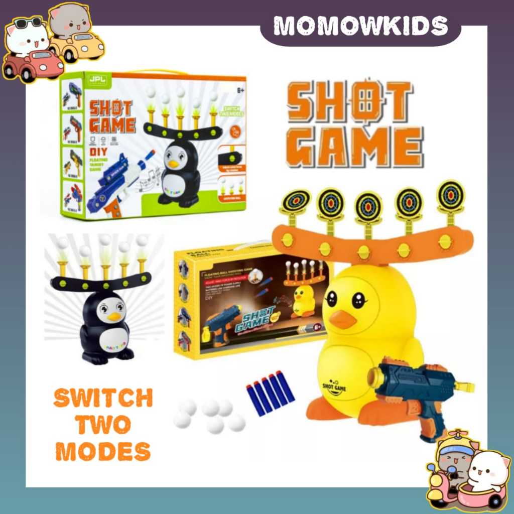 [MOMOW] Floating hover shoot mainan tembak pistol air softgun target bola ngapung