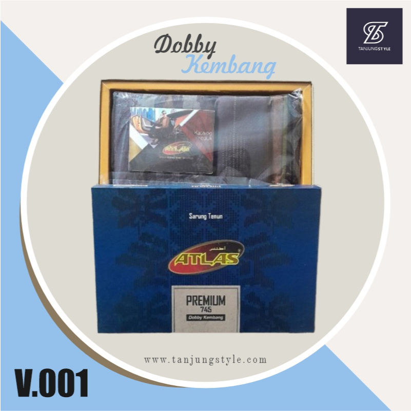 Sarung Atlas Premium 745 Dobby Kembang