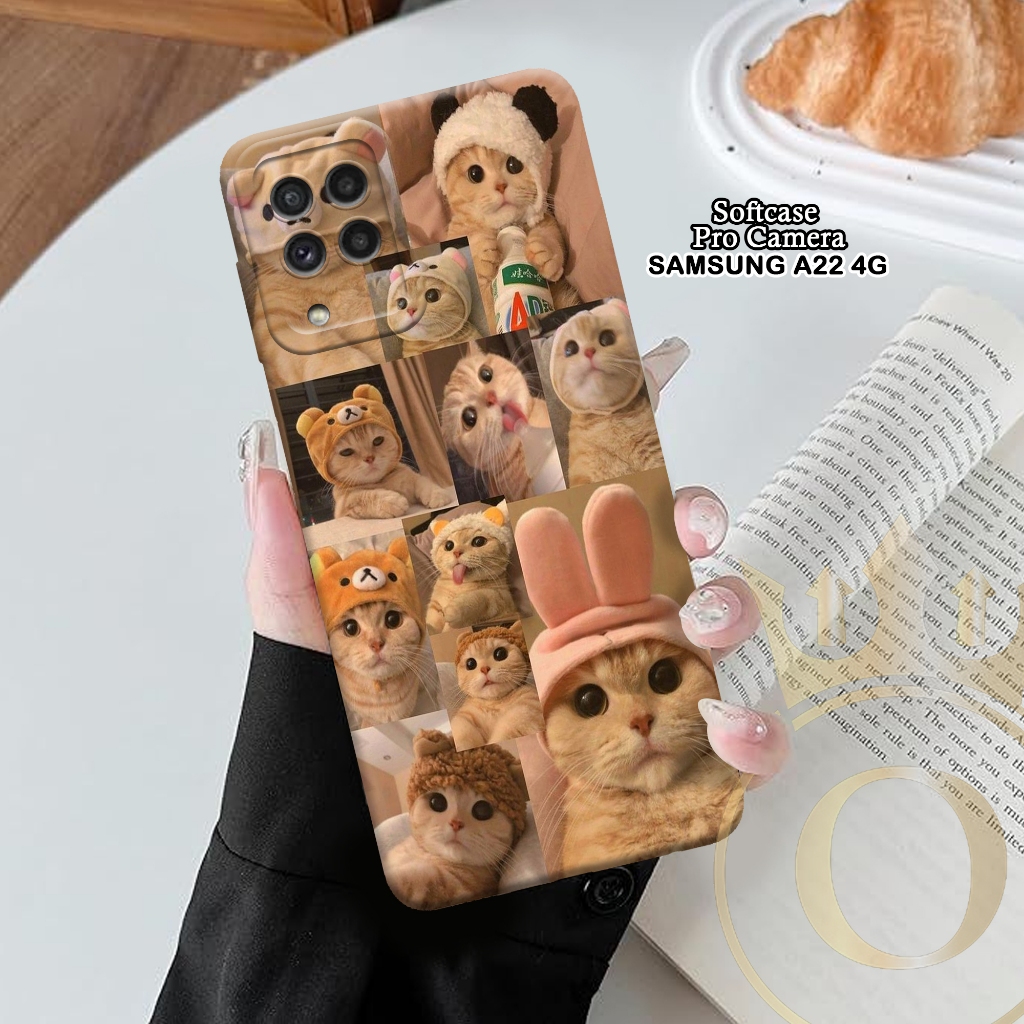 Softcase Samsung Galaxy A22 4G - ORORA - Casing Samsung Galaxy A22 4G - Motif case Cats - softcase S