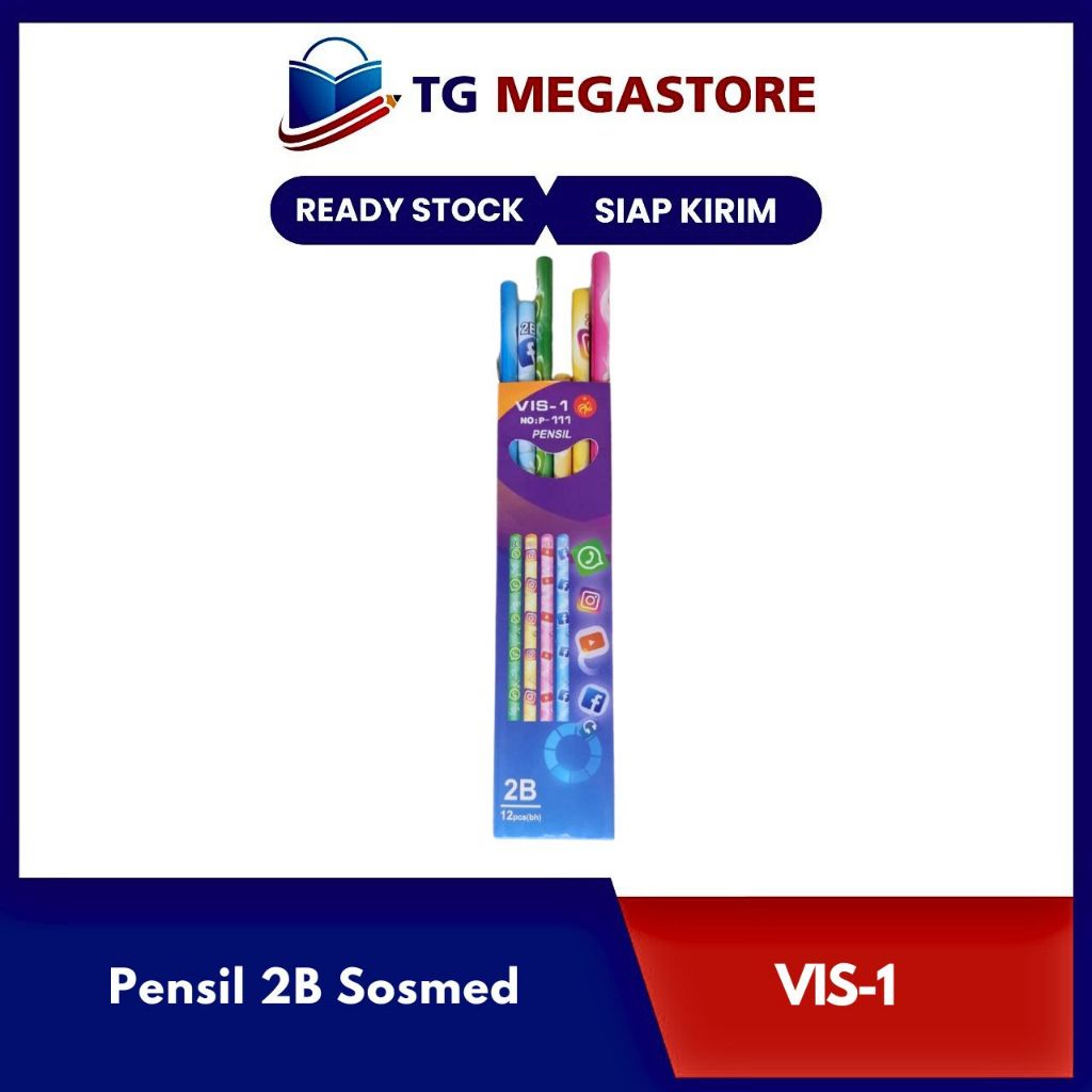

Pensil 2B VIS-1 Sosmed P-111