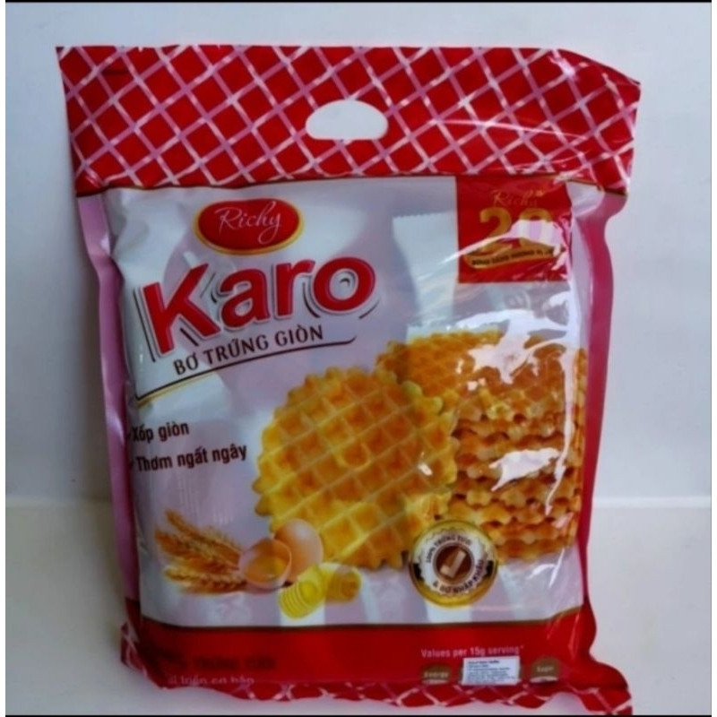 

[NEW] Richy Karo Crispy Butter Waffle 270gr 100% Fresh Egg Wafel