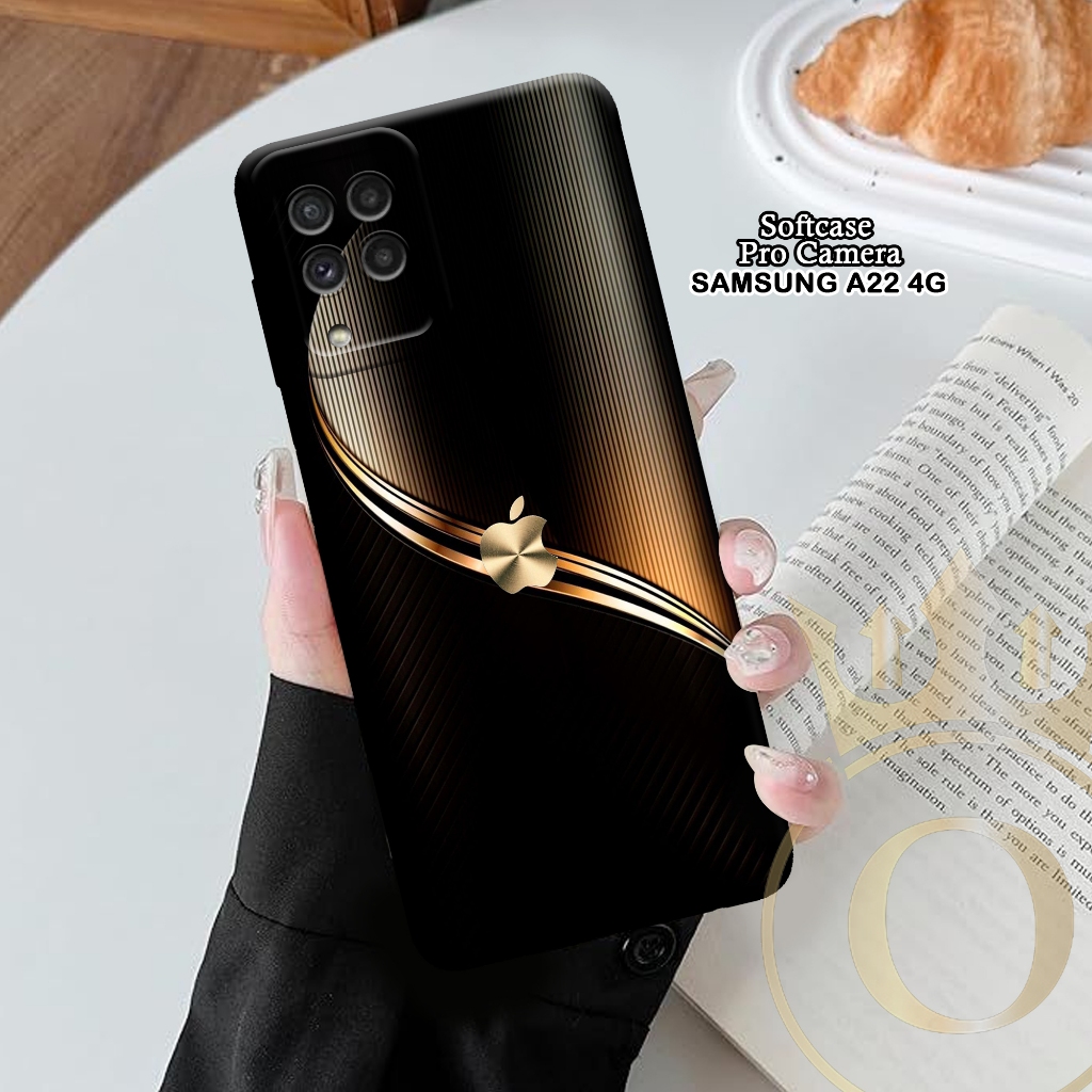 Softcase Samsung Galaxy A22 4G - ORORA - Casing Samsung Galaxy A22 4G - Motif case Logo - softcase S