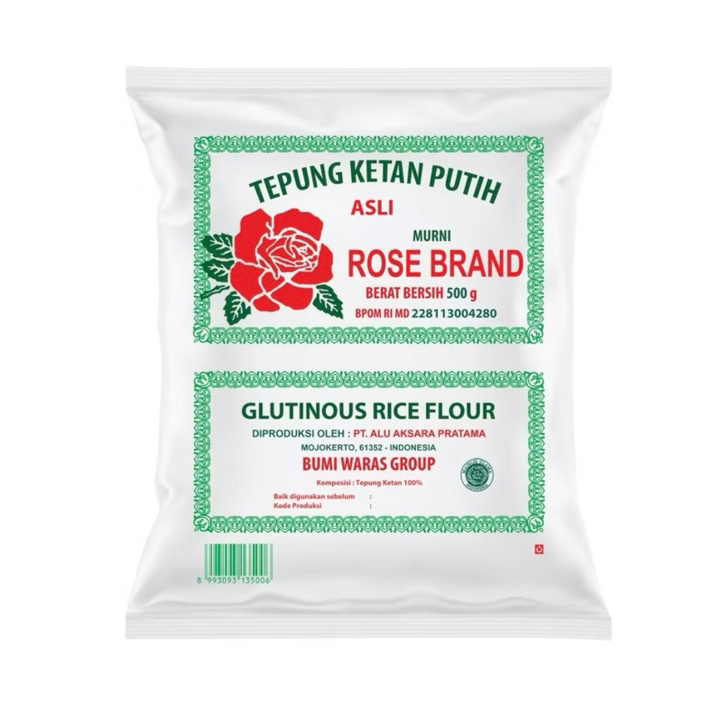 

Tepung Ketan Putih Rosebrand 500gr