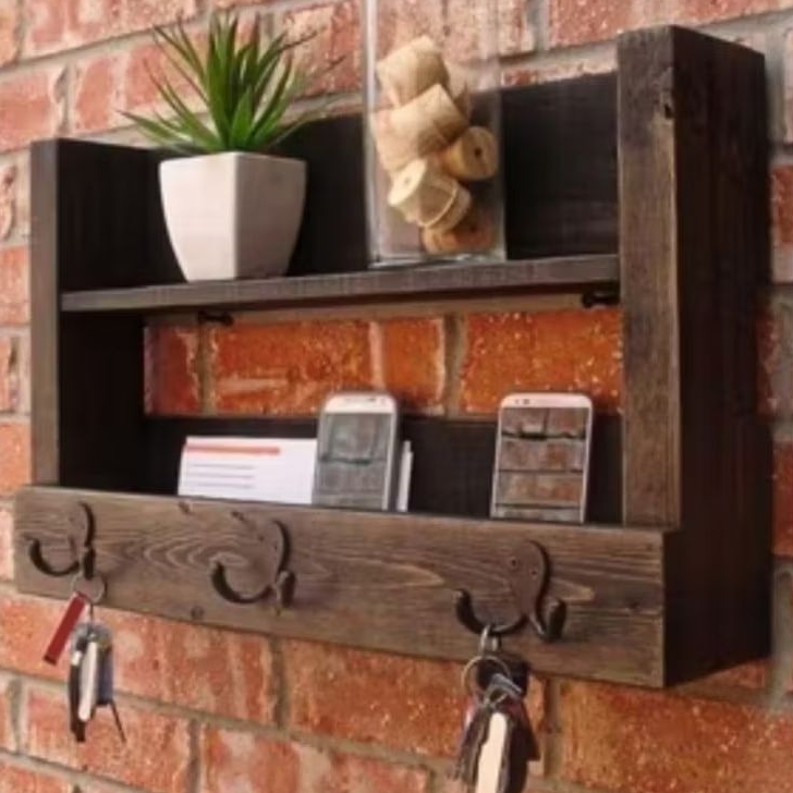 Rak Dinding / Rak Ambalan / Tempat Hp / Tempat Bedak / Gantungan Baju / Gantungan Kunci / Hiasan Din