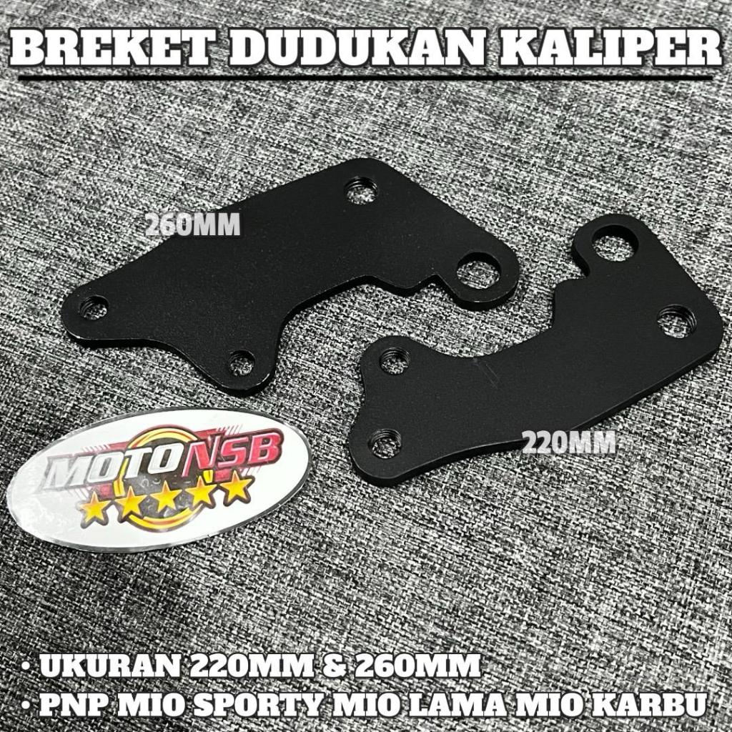 BREKET DUDUKAN KALIPER 2 PISTON MIO SPORTY MIO KARBU MIO LAMA DISC 220MM DAN 260MM ZM55