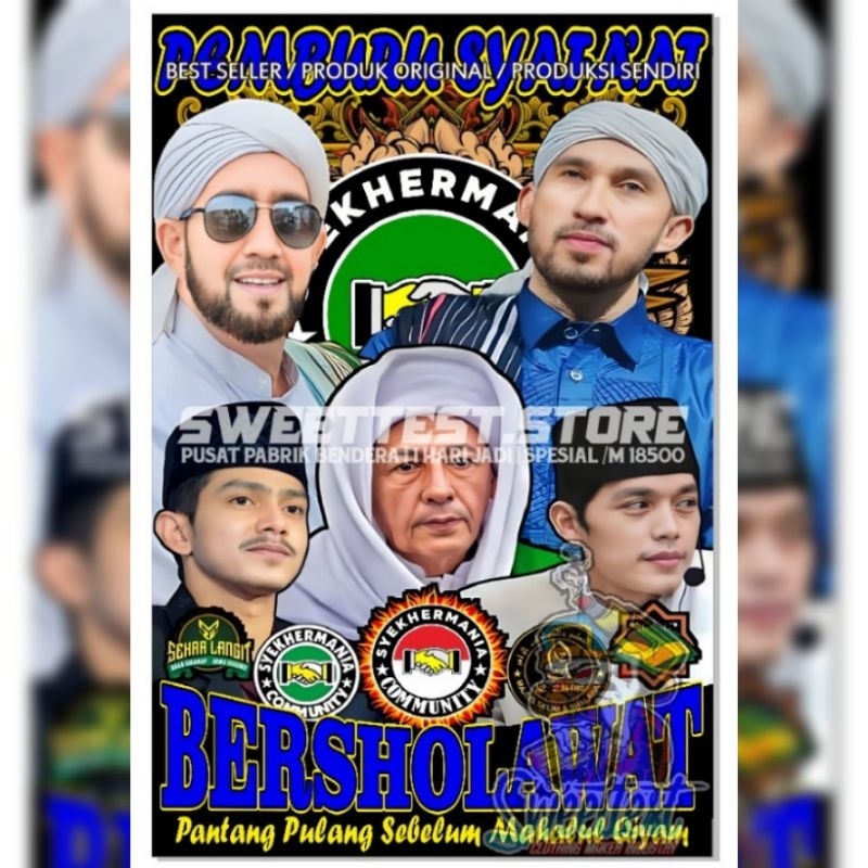 BEST SELLER + 1 HARI JADI + FREE STICKER, BENDERA PRINTING CUSTOM, GIANTFLAG PRINTING CUSTOM, MINIFL