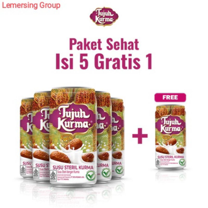 

Lemersing - Paket Susu Tujuh Kurma Beli 5 Gratis 1 + Bubble Wrap