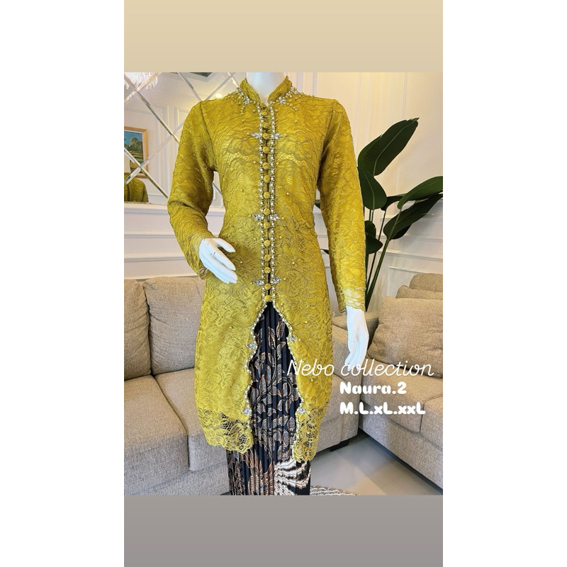 SET KEBAYA NAURA VOL.2//SET KEBAYA MODERN//SET KEBAYA TERBARU//SET KEBAYA BAHAN BRUKAT PREMIUM