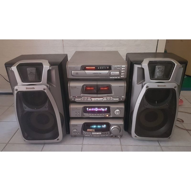 BIG COMPO PANASONIC 4 SUSUN JADUL CLASSIC VINTAGE MEWAH