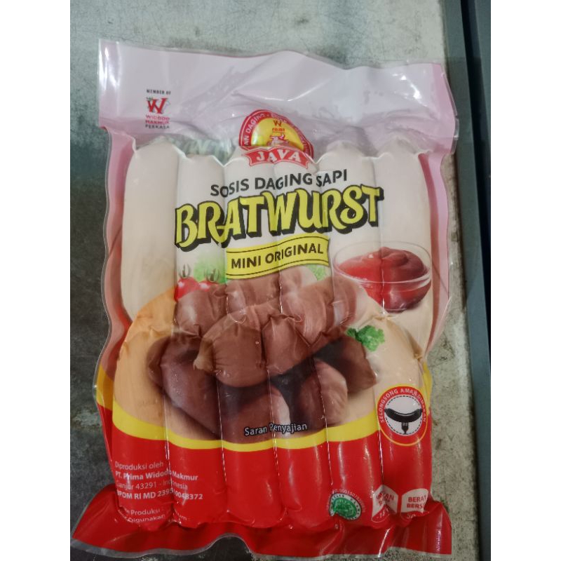 

Sosis sapi bratwurts java isi 12