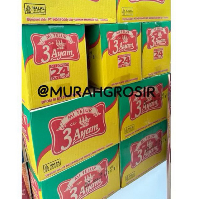 

[1 DUS ISI 24 BUNGKUS] MI TELUR CAP 3 AYAM