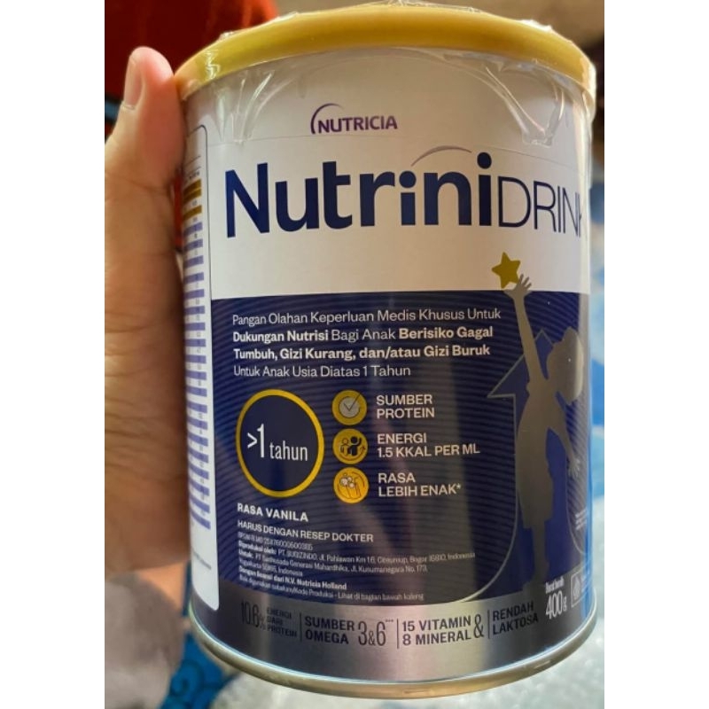 

Nutricia Nutrinidrink Powder Vanila 400 gram 1-12 tahun