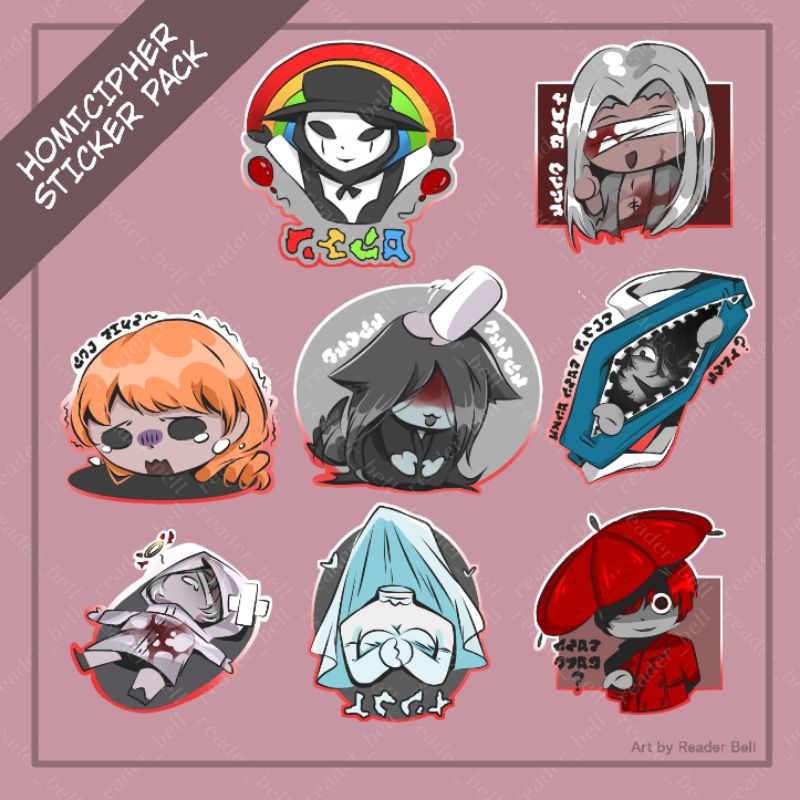 

Fanmerch - "Homicipher" Sticker Pack