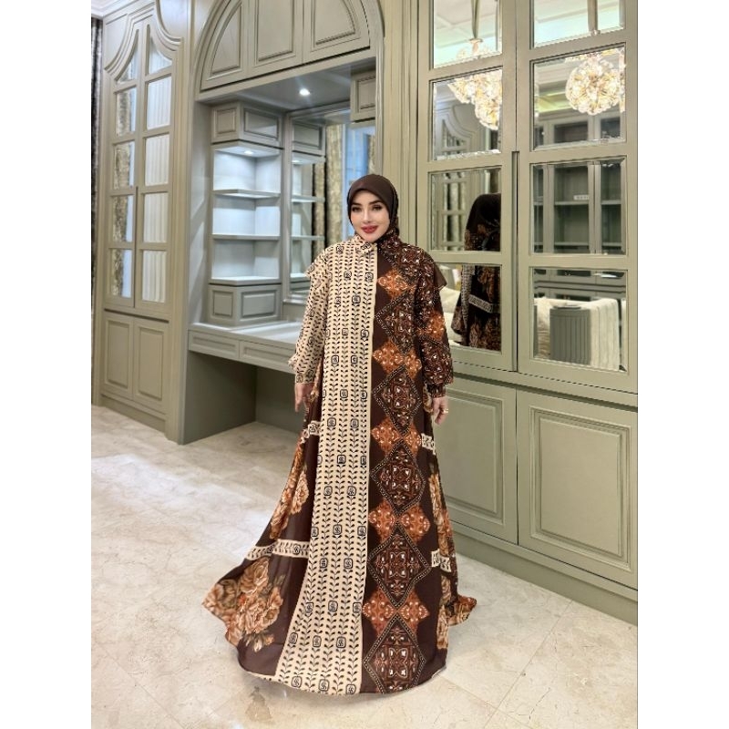 (BISA COD) 100% ORI GAMIS FLOWER GARIS BAWAH BY SHELLASAUKIA