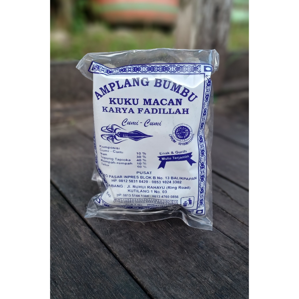 

Amplang Cumi Cumi Gurih Kuku Macan Snack "KARYA FADILLAH" Khas Balikpapan Kalimantan