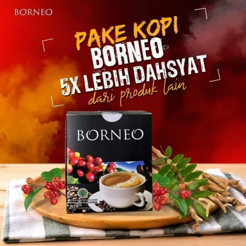 

Kopi Borneo Minuman Herbal Penambah Stamina Pria isi 5 sachet