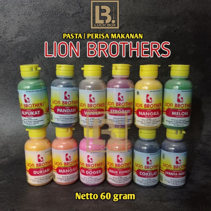 

Pasta Lion Brother 55 gram berbagai rasa