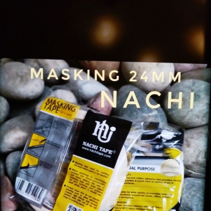 

LAKBAN ISOLASI KERTAS MASKING TAPE MEEK NACHI 24MM X 20 YARD