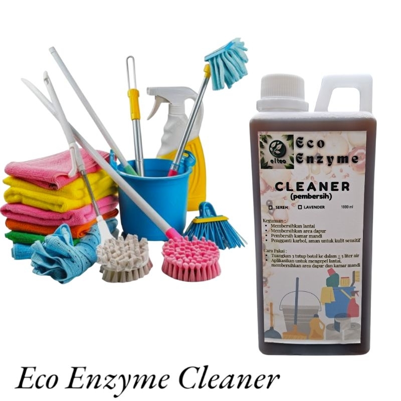 Cleaner Pembersih Eco Enzyme 1 liter, Eco Enzyme Pembersih, Pembersih Lantai Eco Enzyme, Pembersih K