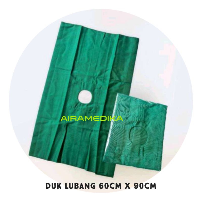 Duk Lubang 60cm x 90cm Kain Tebal Jahitan Rapi / Duk Bolong 60cm x 90cm  / Doek Lubang 60cm x 90cm /