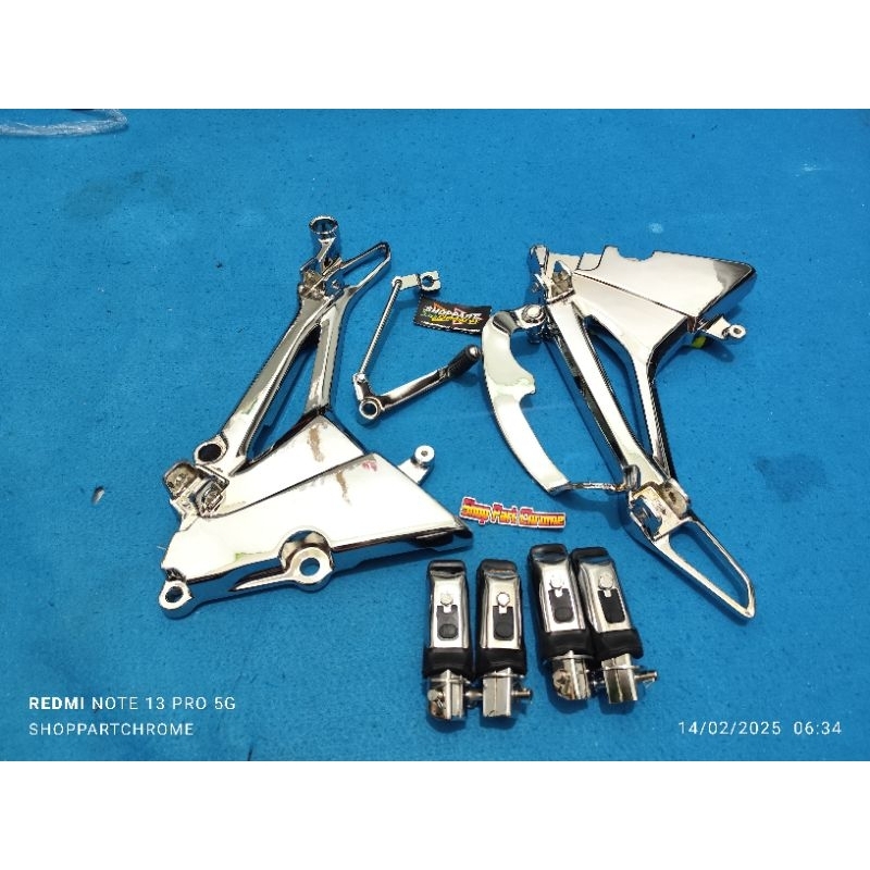 Postep/Fustep/Pijakan kaki ORIGINAL TIGER REVO SET CROM CELUP DETAIL