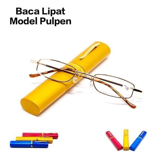 TANPA SETTING & LANGSUNG PAKAI- KACAMATA BACA LIPAT UNTUK PRIA WANITA MODEL PULPEN/KACA MATA PLUS