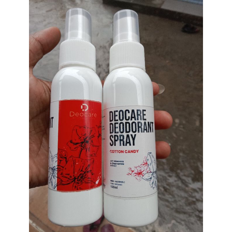 

(bayar di tempat 100ml ) paket 6 isi botol 100ml Deodorant Spray DEOCARE DEODORANT/ Deodorant tawas / ampuh hilangkan bau badan