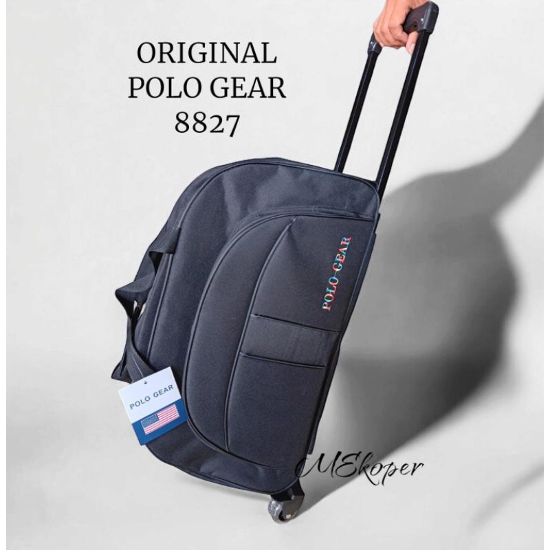 TAS TRAVEL BAG TAS TROLLY POLO GEAR ORIGINAL 8827