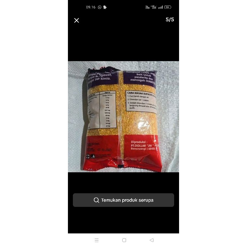 

Beras Jagung Dolar Makanan Khas Daerah Madura