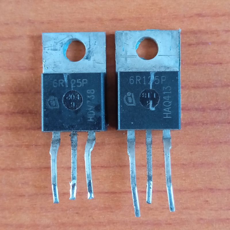 MOSFET 6R125P ( 25A 650V ) Cabutan Original Sudah Lulus Tes Normal Harga 1 Pcs
