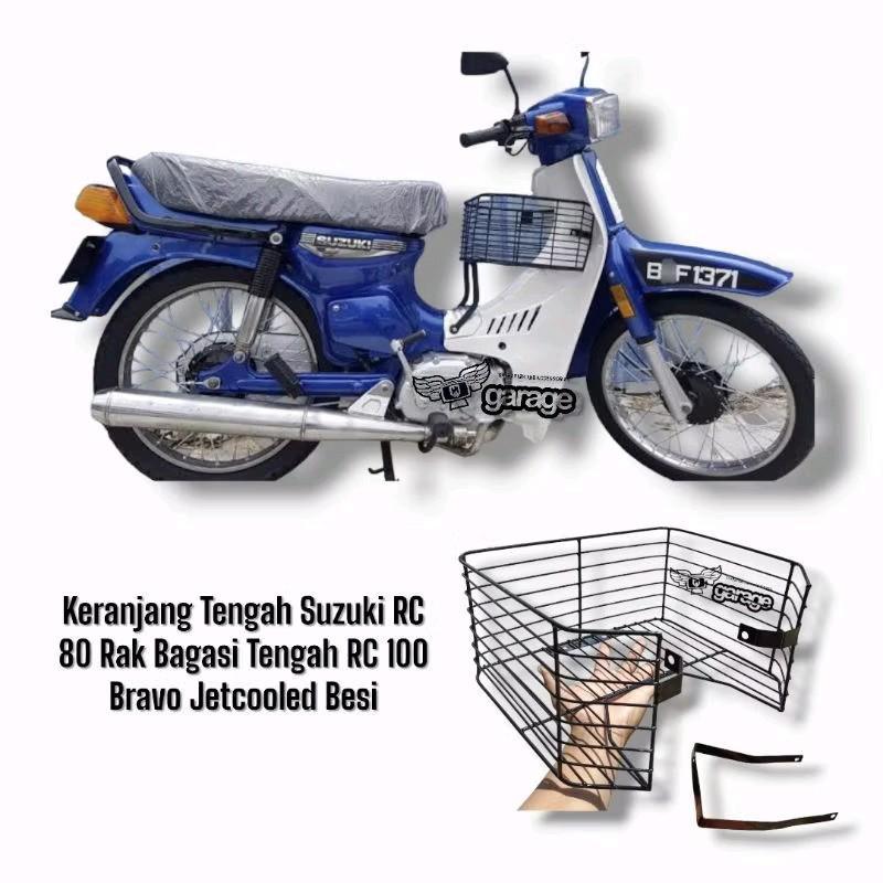 keranjang tengah suzuki RC 80 RC 100 Box keranjang bagasi tengah rak keranjang Jet Coold bravo besi