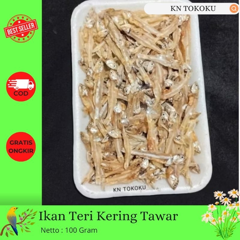 

100 Gram Ikan Teri Kering Tawar Premium