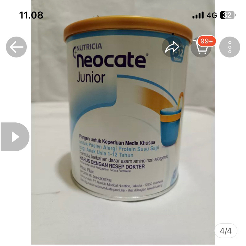 

neocate junior nestle susu